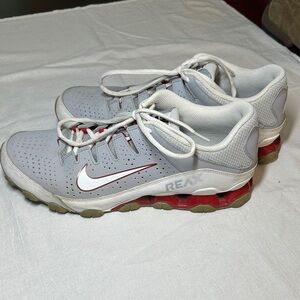 NIKE Men's Reax 616272-012 Gray Red Running Shoes Sneakers SZ 12